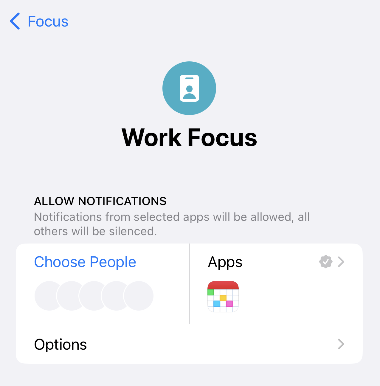 Work focus