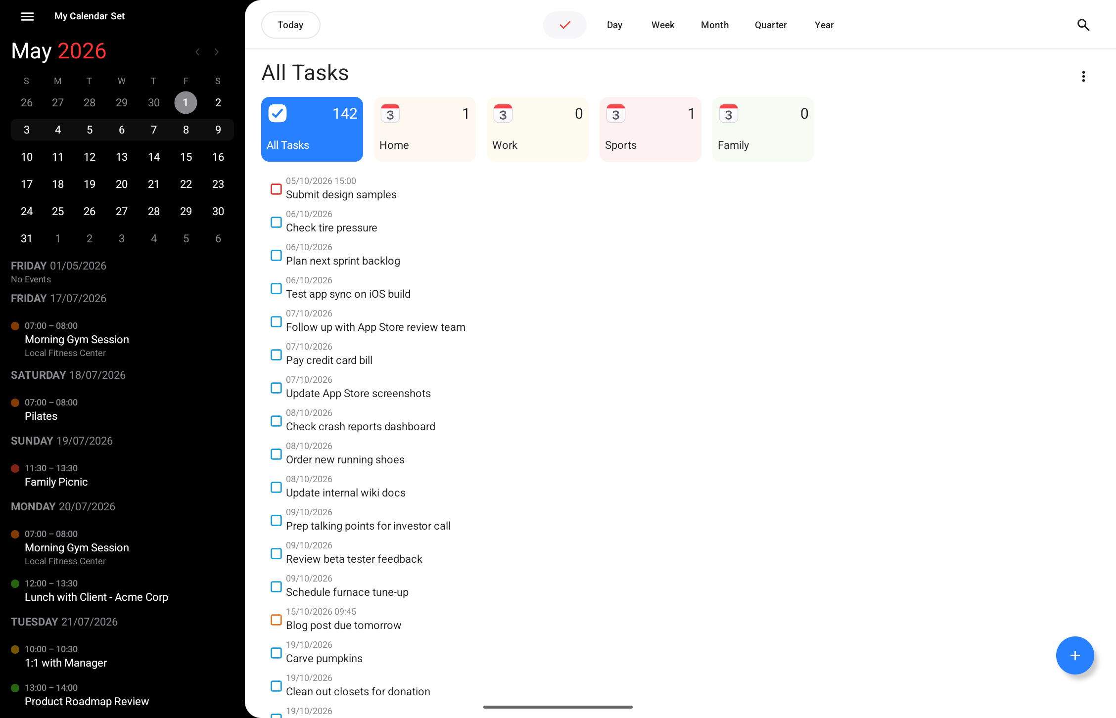 Task view