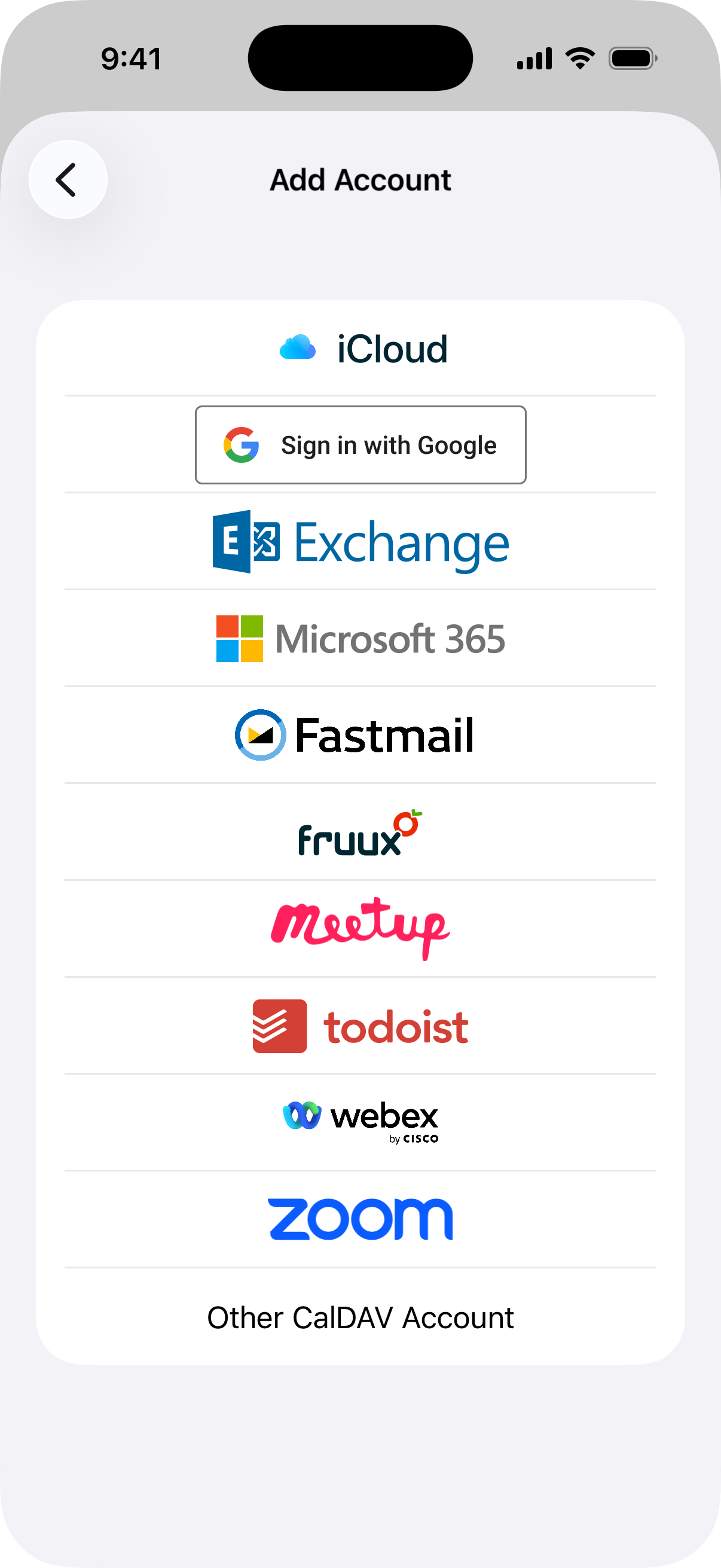 Connecting accounts