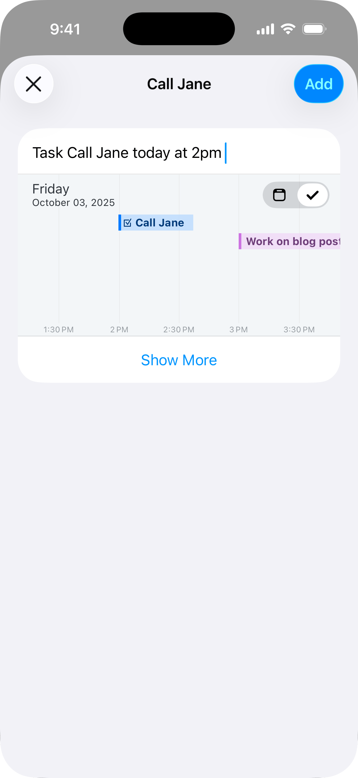 Creating tasks