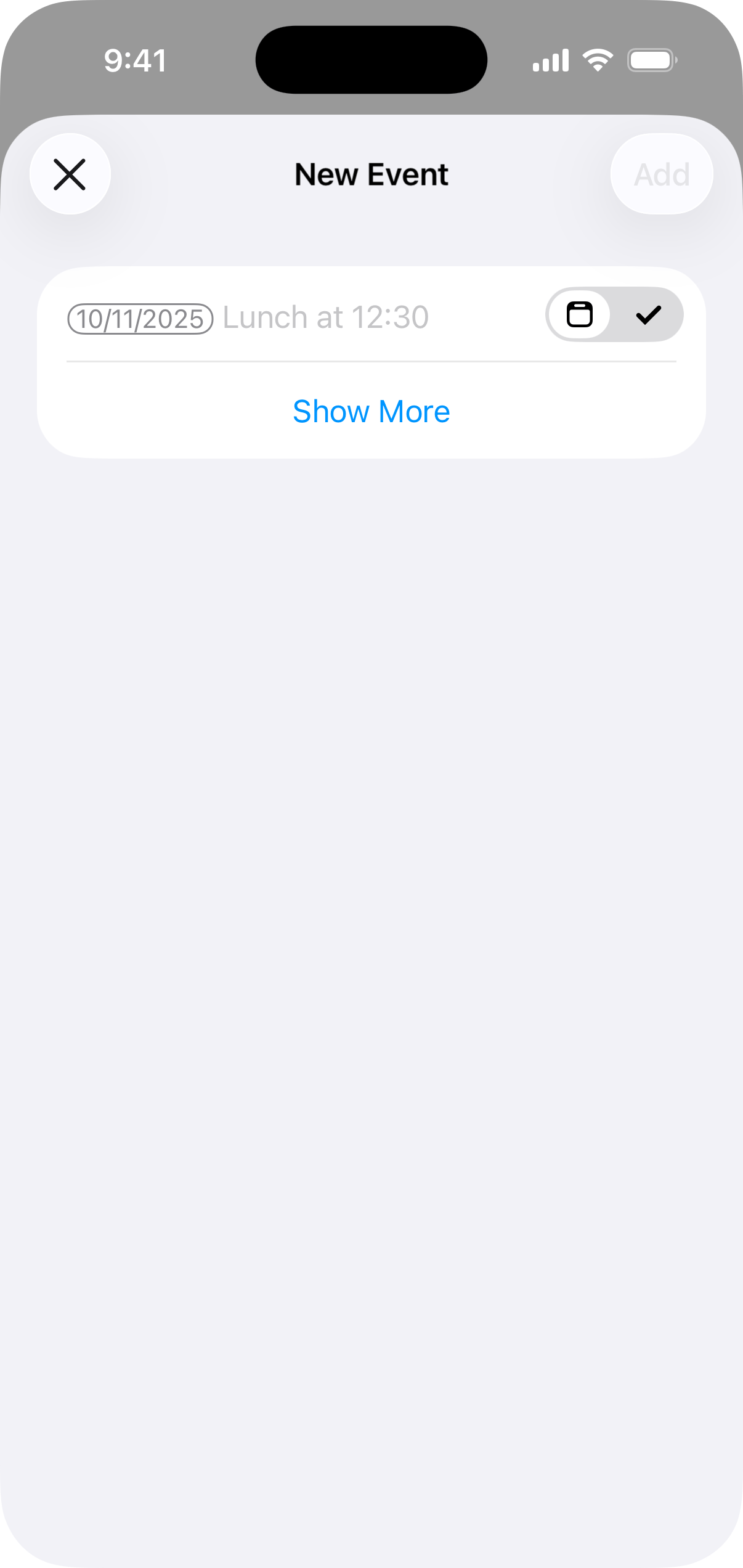 Specific date
