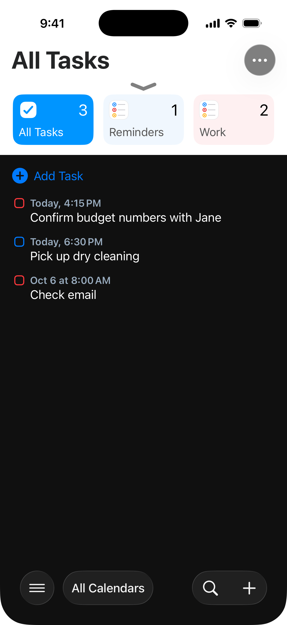 Task view