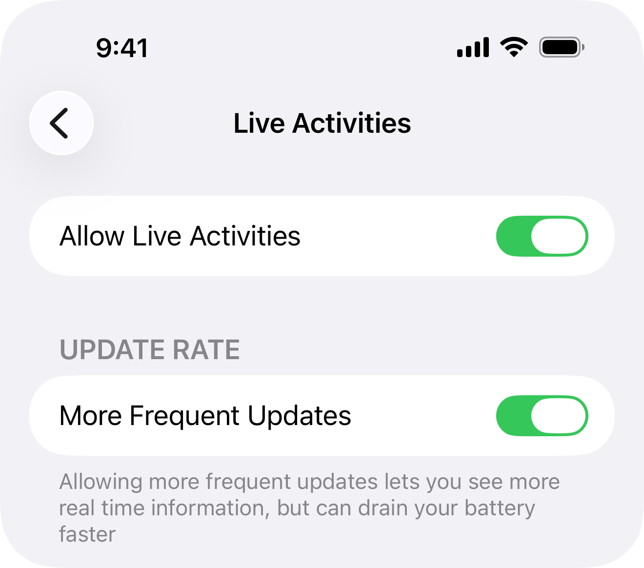 Live Activities