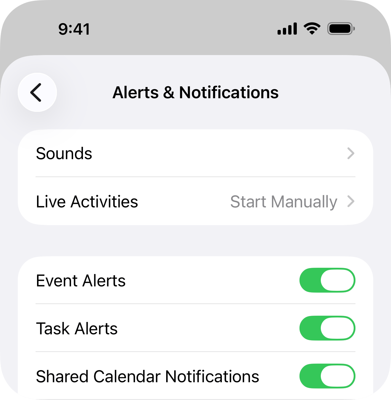 Shared calendar alerts