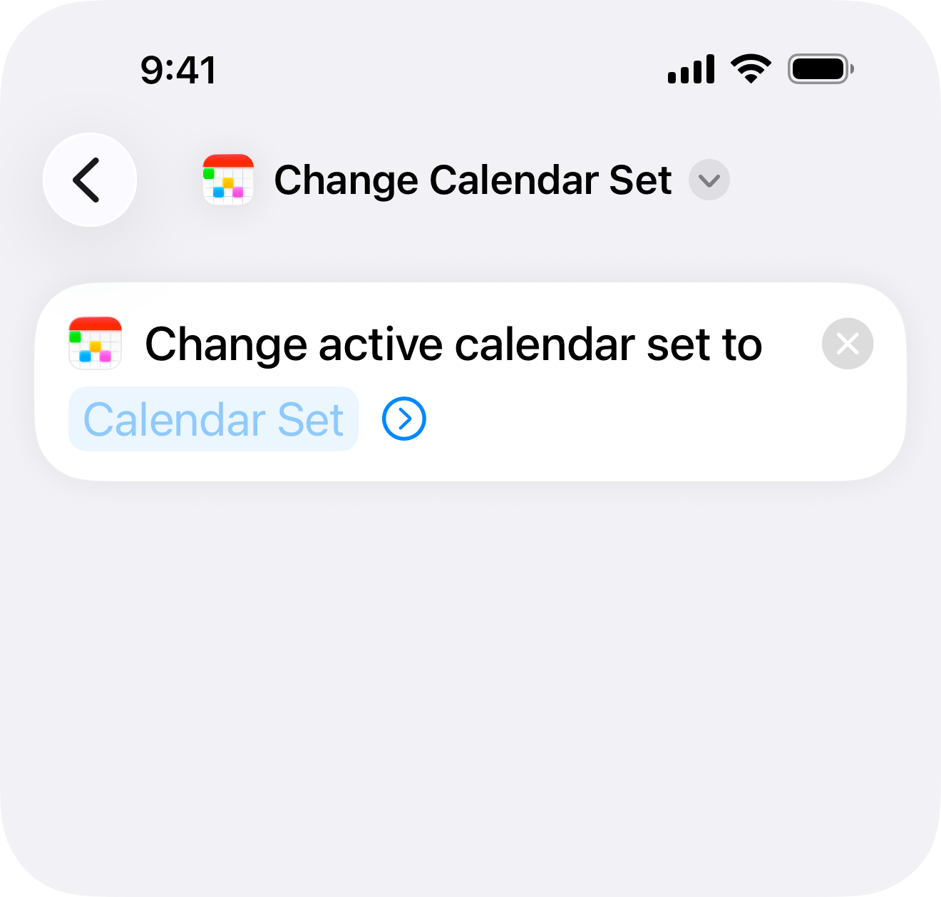Calendar set