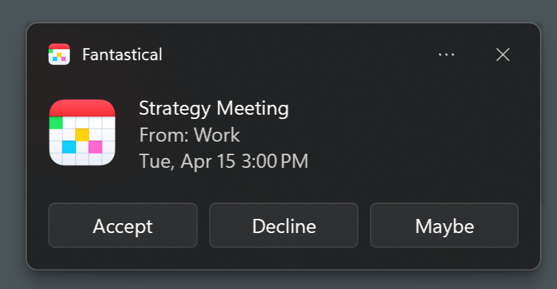 Accept invite from notification