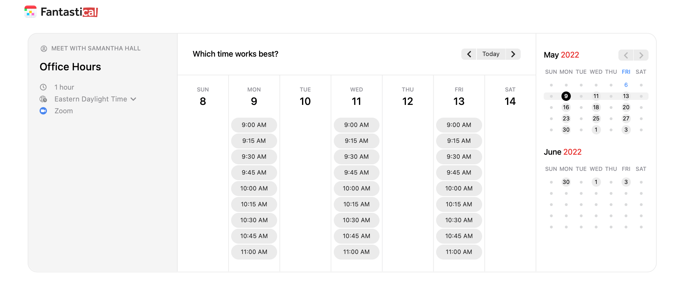 Sharing availability