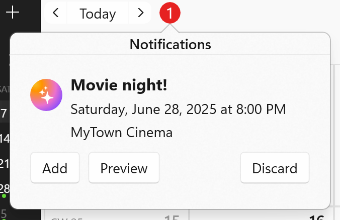 Forward email notification Windows