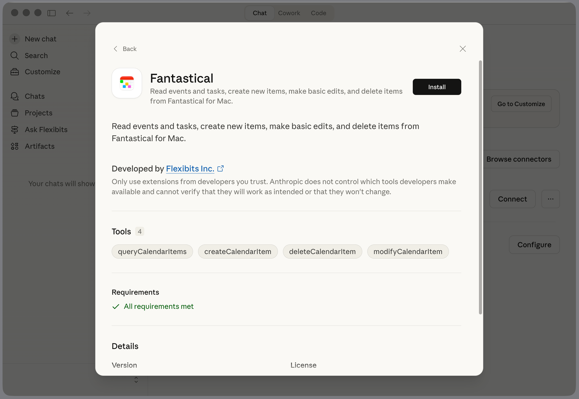 Claude Connector Install