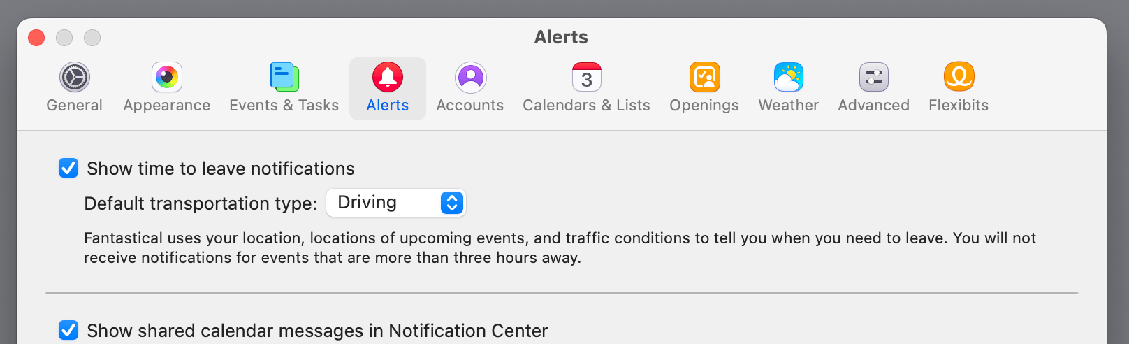 Shared calendar alerts