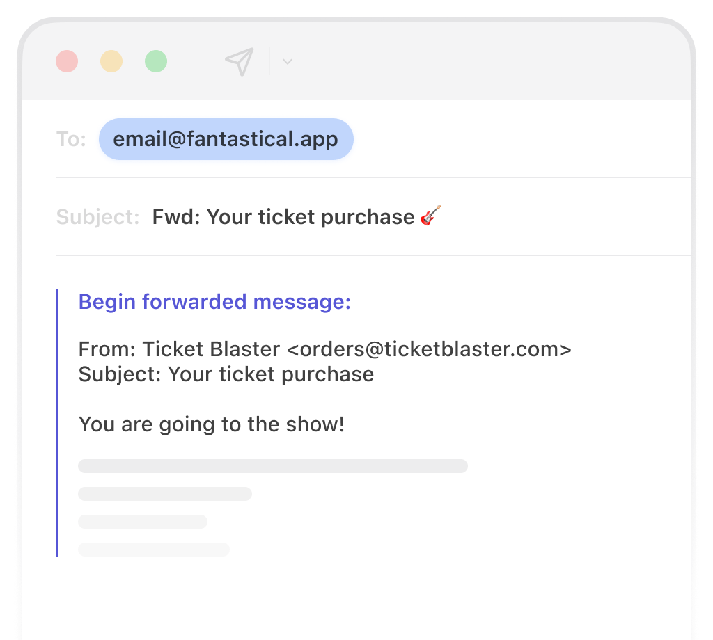 Concert email
