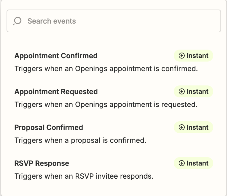 Zapier Triggers