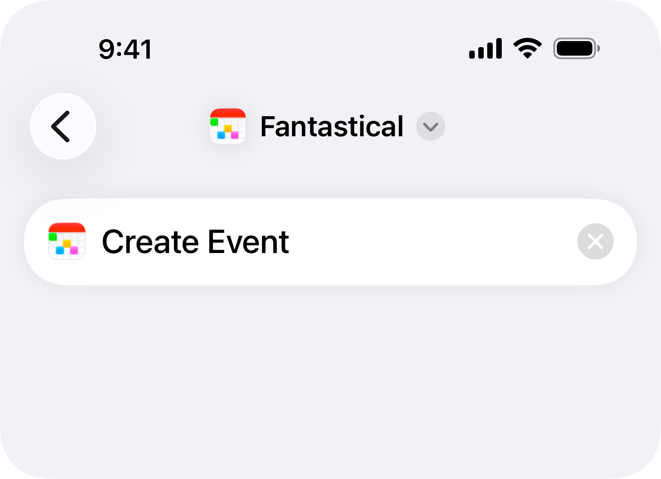 Create new event